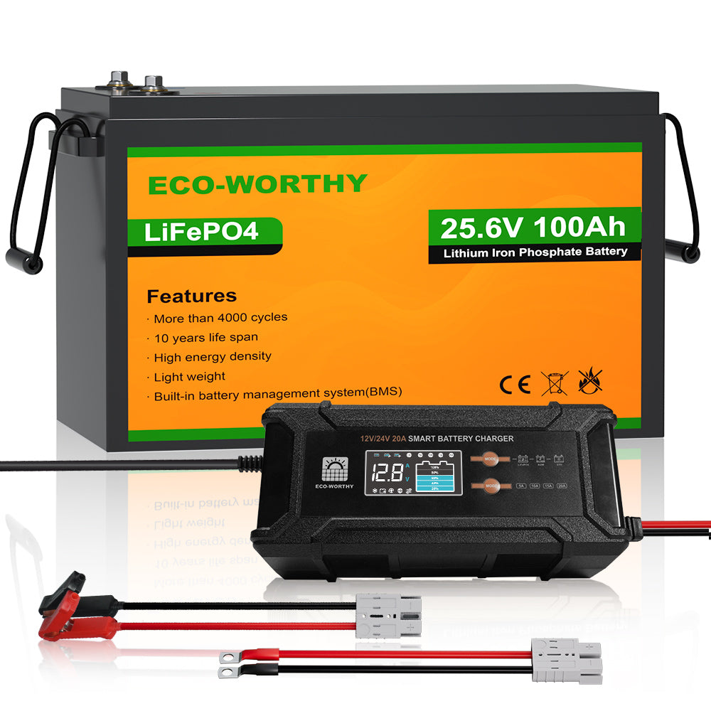 24V 100Ah LiFePO4 Lithium Batterie mit Untertemperaturschutz