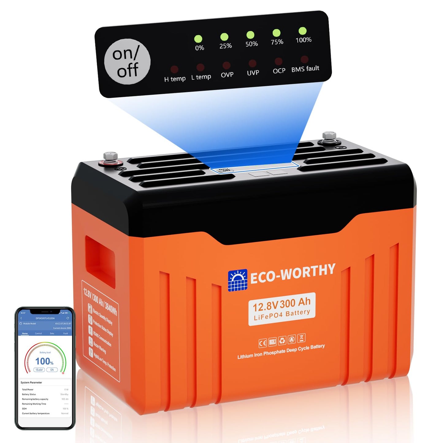 12V300AhLiFePO4LithiumBatteriemitBluetoothundWiFi-1