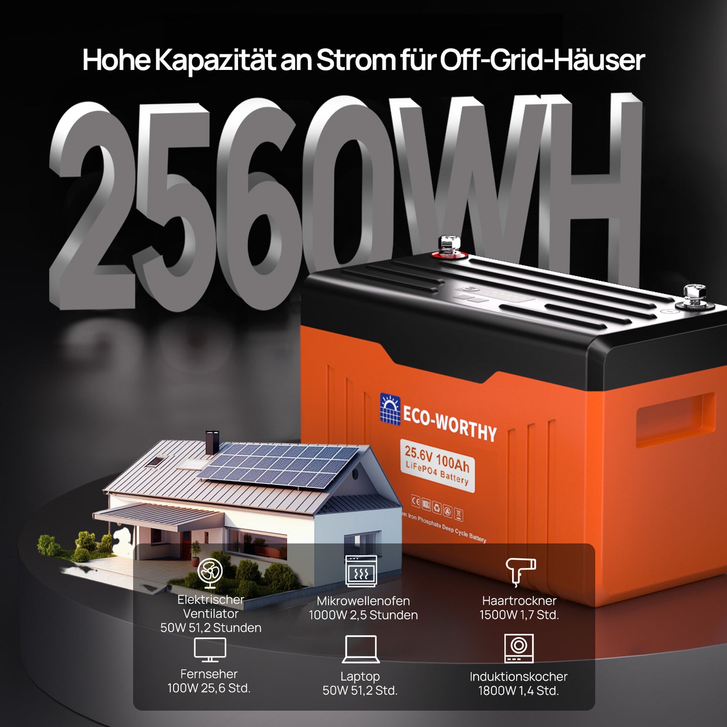 Versorgen Sie verschiedene Elektrogeräte im Haushalt mit Strom.