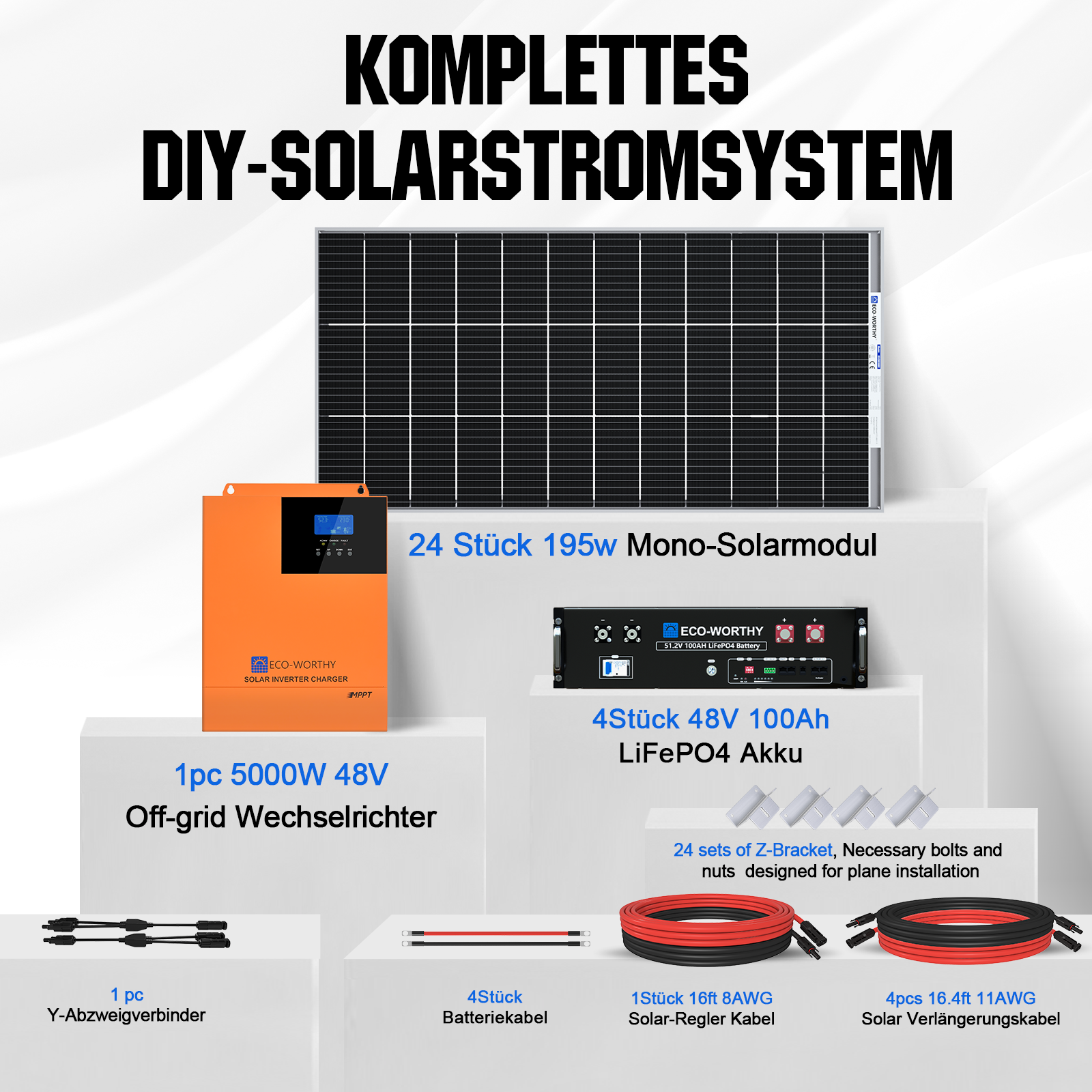 48V_ 4680W_ (24 x Bifazial 195W)_ Komplettes_ MPPT-Off-Grid-Solarkit_9