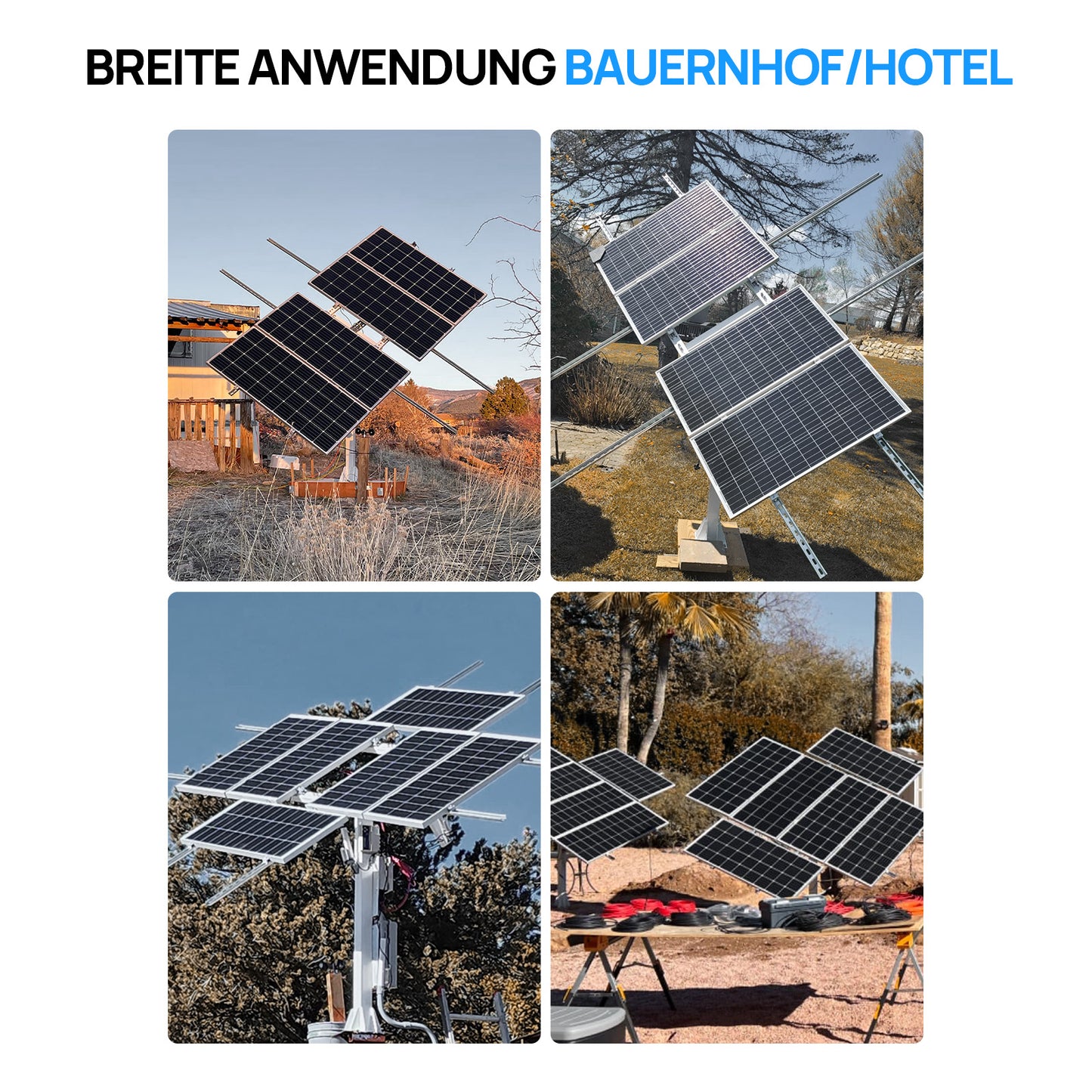Dual Axis Solar Tracking System (Erweiterte Version, +40 % Effizienz) mit Tracking Controller-8