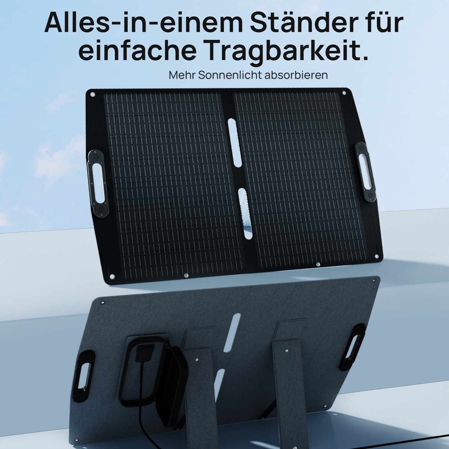 ECO-WORTHY 100Wp 12V Faltbares Solartasche Pro für Camping-6
