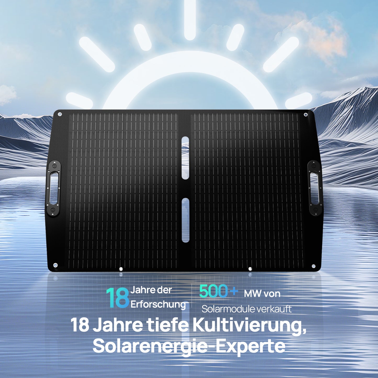 ECO-WORTHY 100Wp 12V Faltbares Solartasche Pro für Camping-8