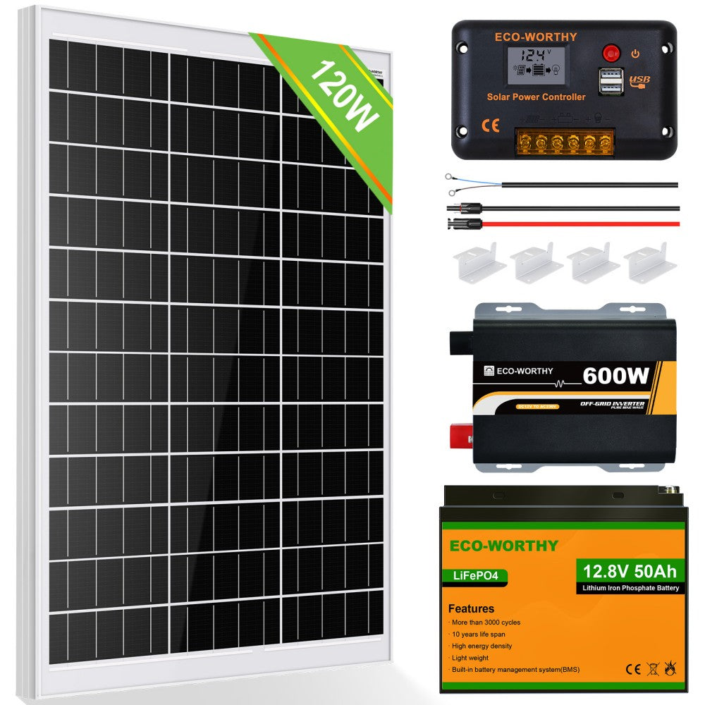Z-Halterungen, 12AWG Solarkabel und Y-Verzweiung für Solaranlagen von ECO-WORTHY