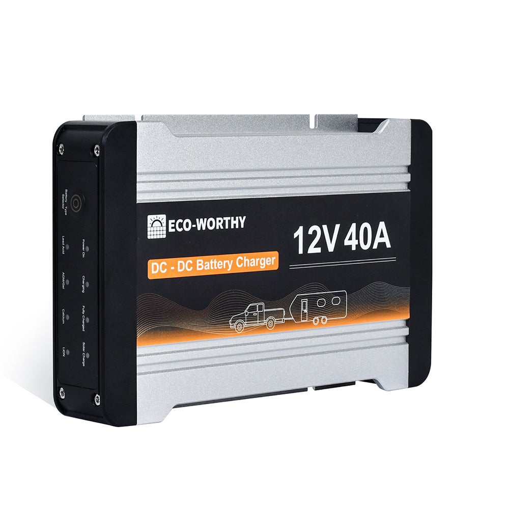 12V 20A DC-DC Batterieladegerät von ECO-WORTHY für solare Energiequellen.
