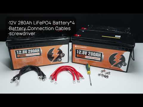 12V 280Ah LiFePO4 Lithium Batterie mit Bluetooth und Untertemperaturschutz