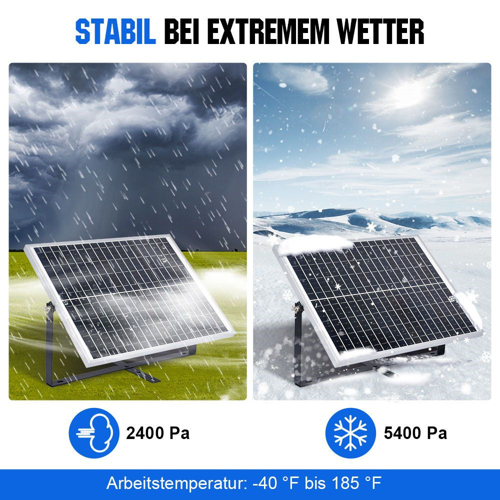 25Wp 12V Solarmodul Monokristallin Erhaltungsladegerät Kit
