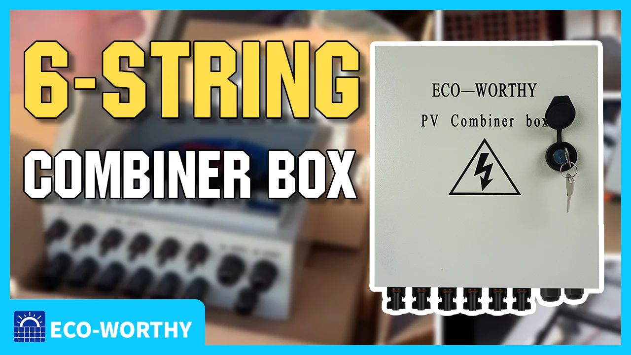 Einführung in die Eco-worthy 6-String-Combiner-Box, Verkabelung und Erlernen der Funktionen.