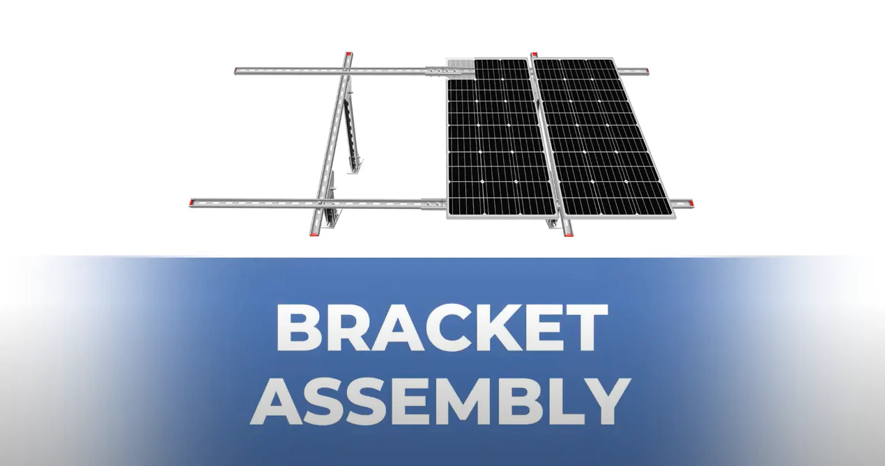 So montieren Sie eine Bodenhalterung, die 4-teilige Solarmodule halten kann