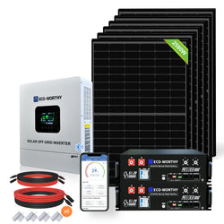 ECO-WORTHY 48V 2580W (6 x 430W) Komplettes MPPT-Off-Grid-Solarkit