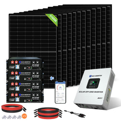 ECO-WORTHY 48V 5160W (12 x 430W) Komplettes MPPT-Off-Grid-Solarkit