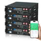 48 V (51,2 V) 100 Ah Server-Rack-Batterie, 5,12 kWh Lithium-Batterie, 3U-Größe, mit Bluetooth und WLAN