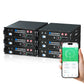 48 V (51,2 V) 100 Ah Server-Rack-Batterie, 5,12 kWh Lithium-Batterie, 3U-Größe, mit Bluetooth und WLAN