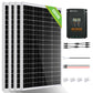 680Wp 12V (4x170Wp) Komplettset MPPT Solaranlage mit 2,4kWh Lithium Speicher+2kW Wechselrichter