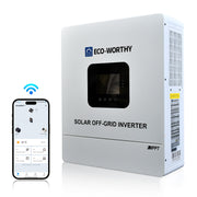 Eco-Worthy 48V 5000W Netzunabhängiger Solar-Wechselrichter—48V DC zu 230V AC—4400W@500V PV Eingang