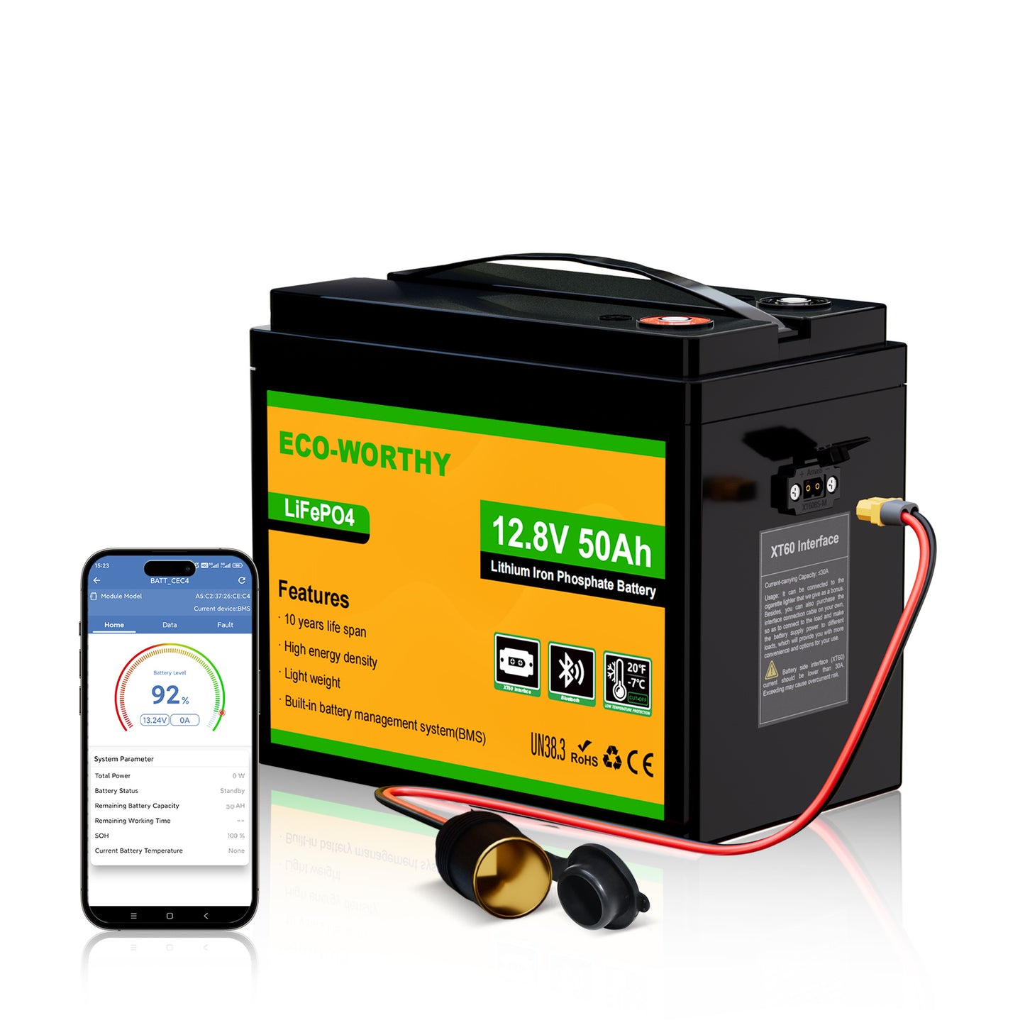 12V 50Ah LiFePO4 Lithium Batterie