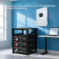 ECO-WORTHY 48V 100AH Lithiumbatterie und All-in-One-Wechselrichter 12KW 48Vdc-230/400Vac I Energiespeicher-Stromversorgungskit 15,36 kWh