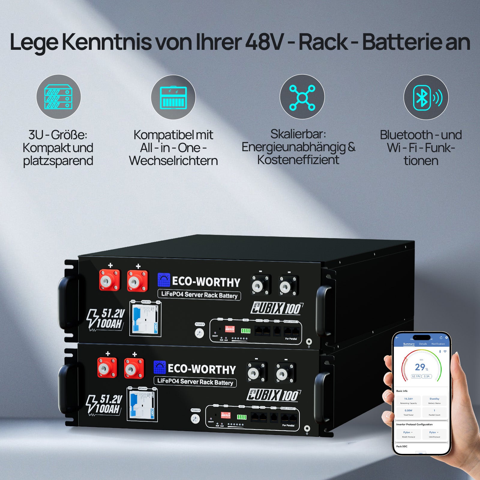 48V 10KW (24 x 430W) Komplettes Off-Grid-Solarkit