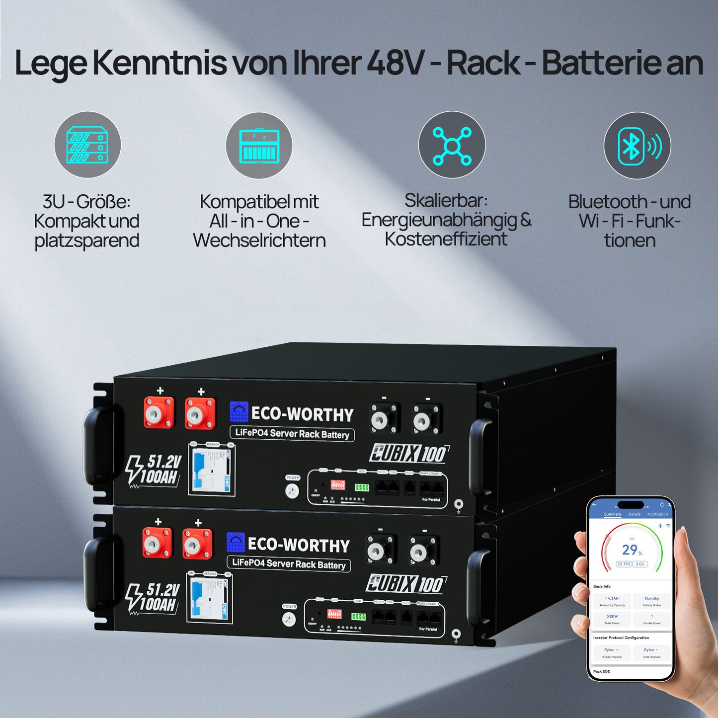 48V 2580W (6 x 430W) Komplettes MPPT-Off-Grid-Solarkit