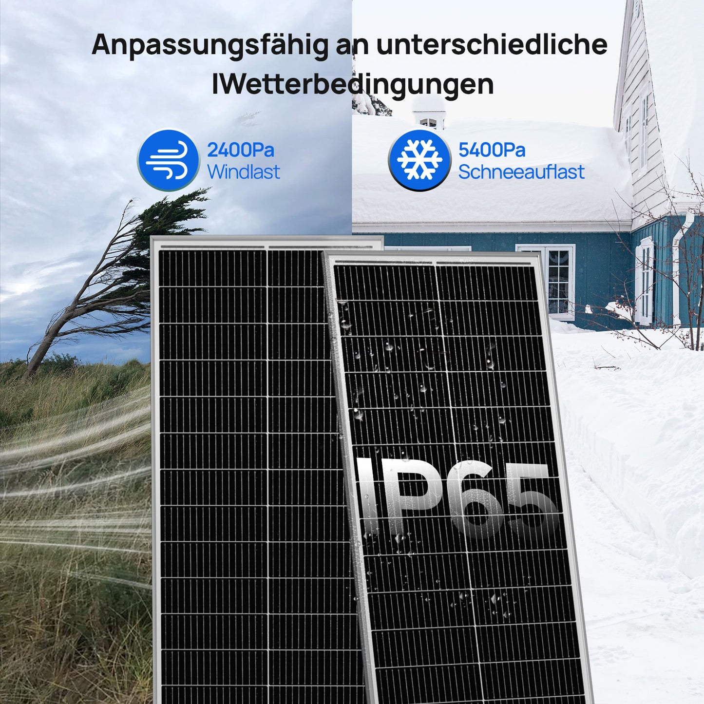 ECO-WORTHY 18V 100W N-Typ monokristallines Solarmodul