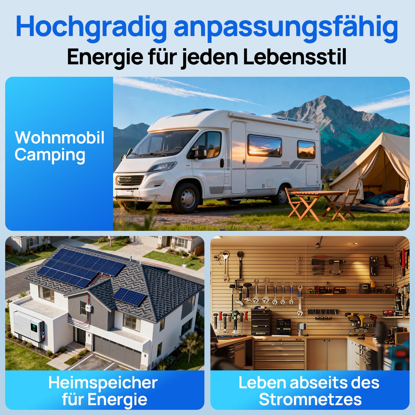 12V 280Ah LiFePO4-Akku mit Bluetooth und Untertemperaturschutz, eine sehr flexible Stromquelle, geeignet für die Stromversorgung von Wohnmobilen, Chalets und Gartenhäusern.