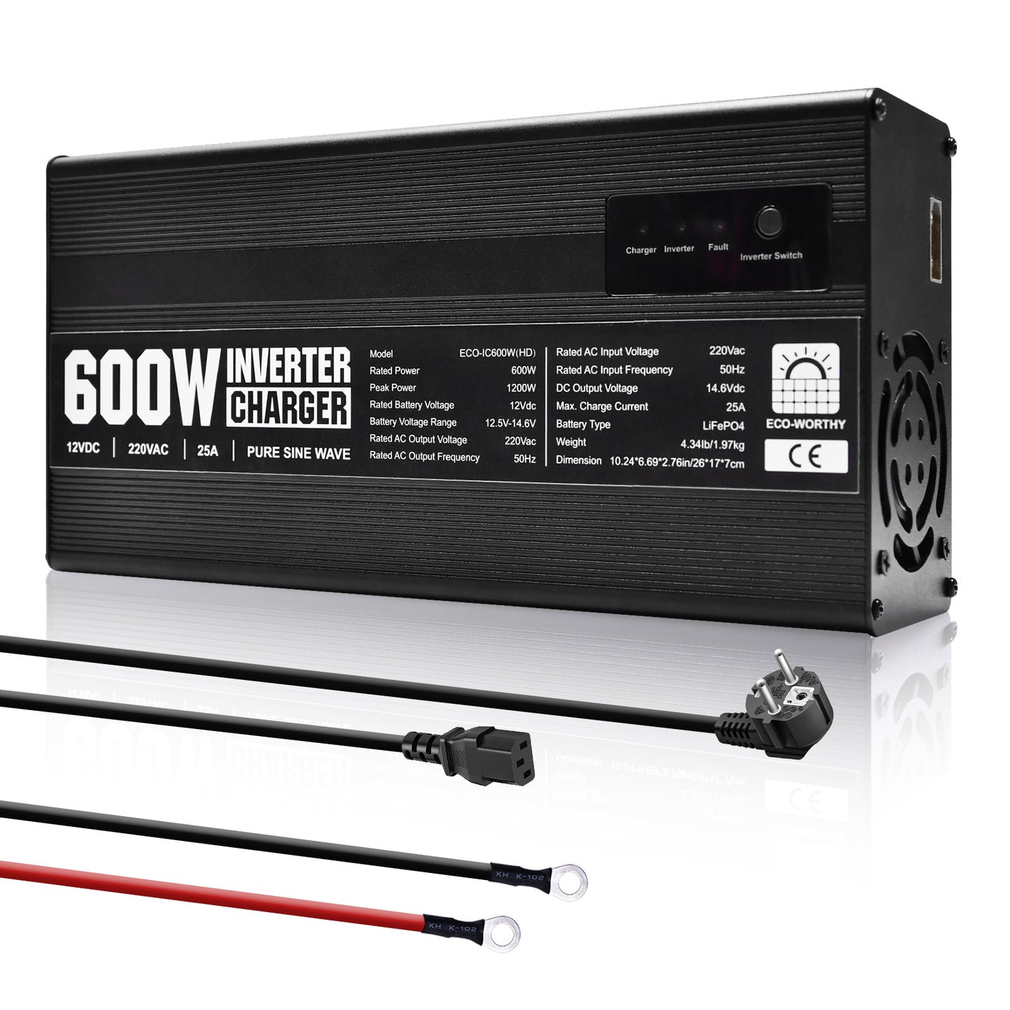 14,6V_ 25A_ LiFePO4_ Ladegerät_ mit_ 600W_ Wechselrichter_ 12V_ bis_ 230V_ für_ Batterie_1