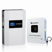 Eco-Worthy Heimspeicher Bündel—48V 100AH Lithium Batterie und 48V 5000W All-in-One-Wechselrichter