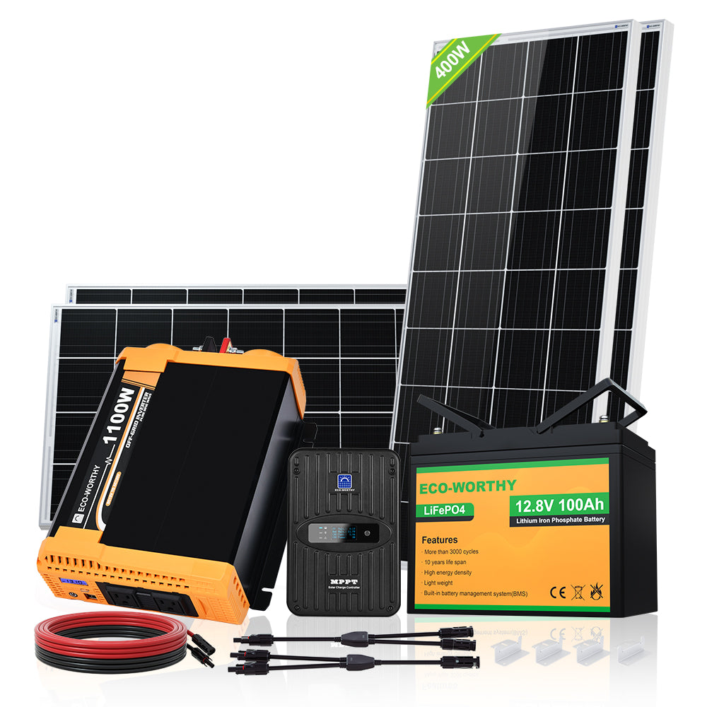 120Wp 240Wp 12V (1/2x120Wp) Komplettset Solaranlage mit Lithium