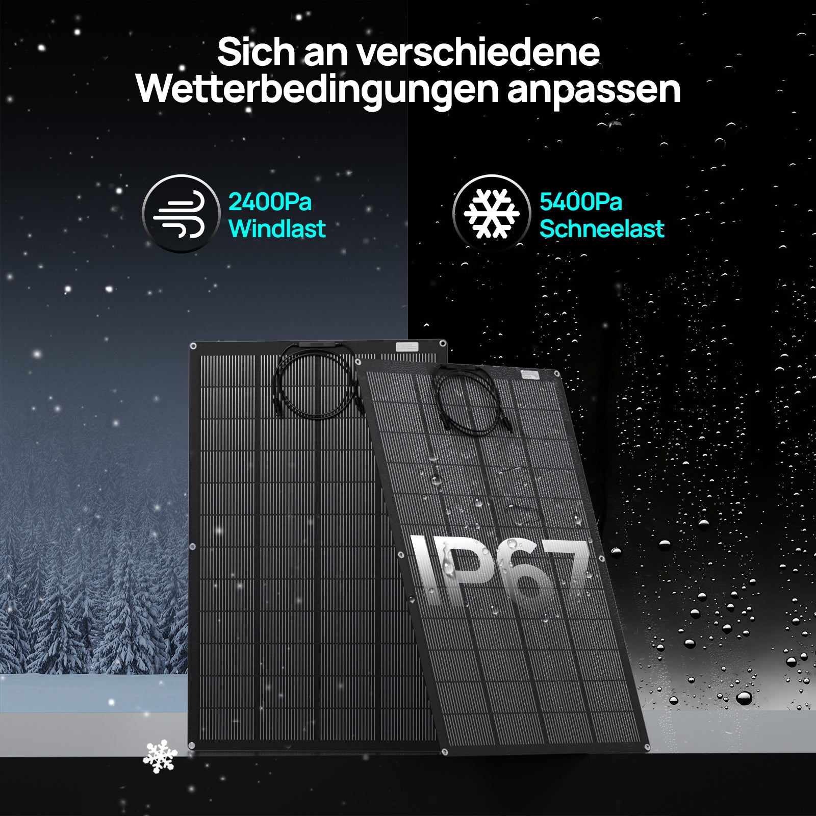 200Wp 12V Flexibles Solarmodul Monokristallin-7