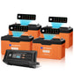 Eco-Worthy EnergyTrek-Serie 12V 314Ah LiFePO4 Lithium Batterie—Bluetooth und Untertemperaturschutz—LED-Statusleuchte