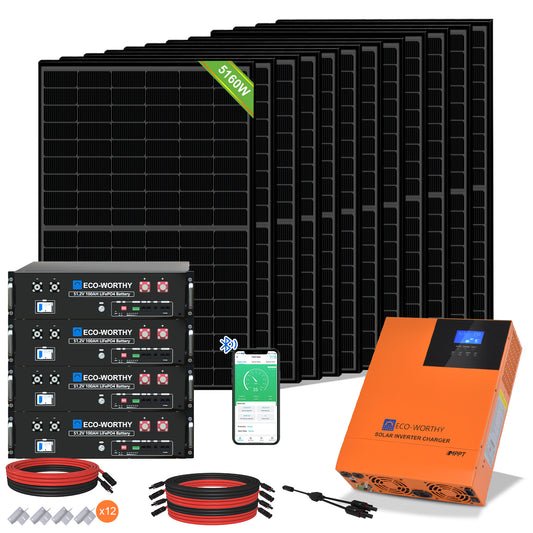 48V 5160W (12 x 430W) Komplettes MPPT-Off-Grid-Solarkit-01
