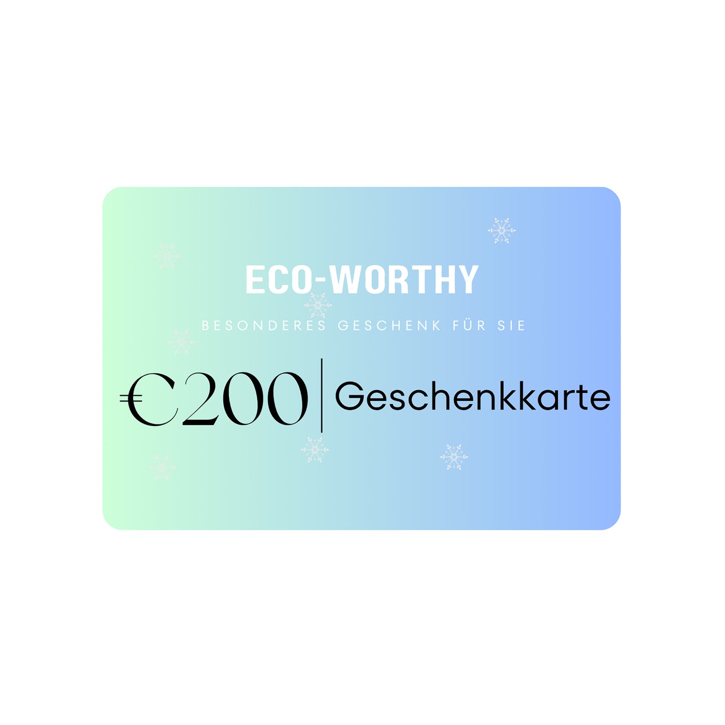 ECO-WORTHY Geschenkkarte