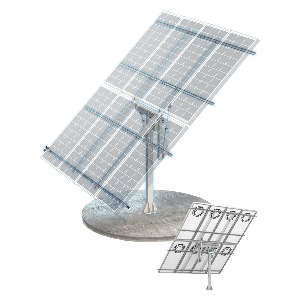Dual Axis Solar Tracking System (Erweiterte Version, +40 % Effizienz) mit Tracking Controller-1