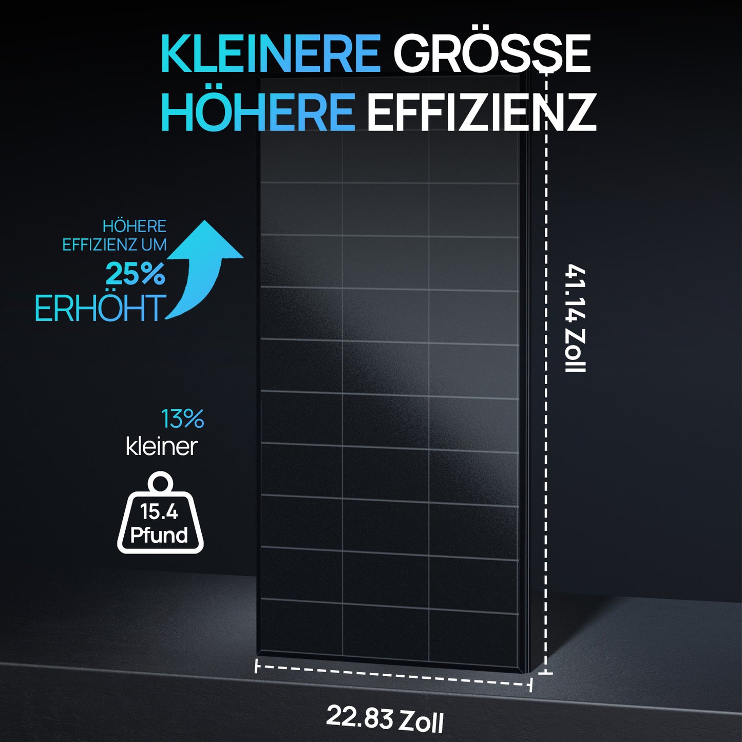 120W 12V Vollschwarzes BC Solarmodul. Grundlegende Informationen