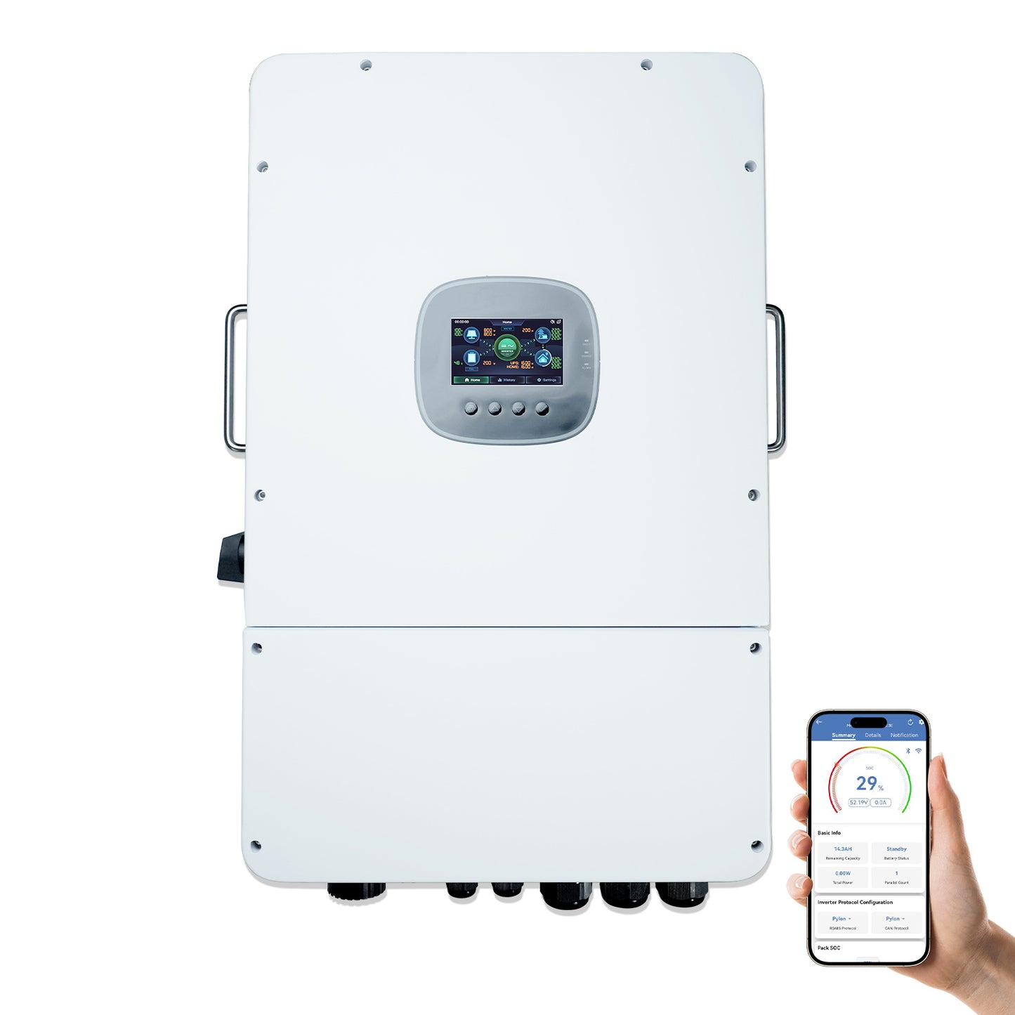 ECO-WORTHY 12KW 48Vdc-230/400Vac All-in-One-Wechselrichter dreiphasig Niederspannung SR