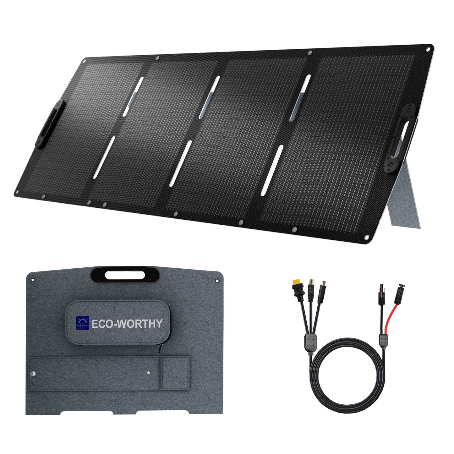 solarpanel camping faltbar ECO-WORTHY 200Wp 24V Faltbares Solarpanel Pro für Camping, RV – eco-worthy-de