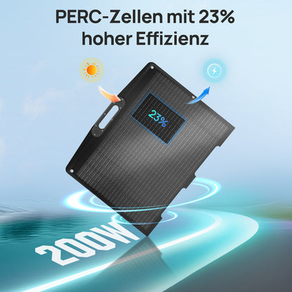 ECO-WORTHY 200Wp 24V Faltbares Solarpanel Pro für Camping, RV