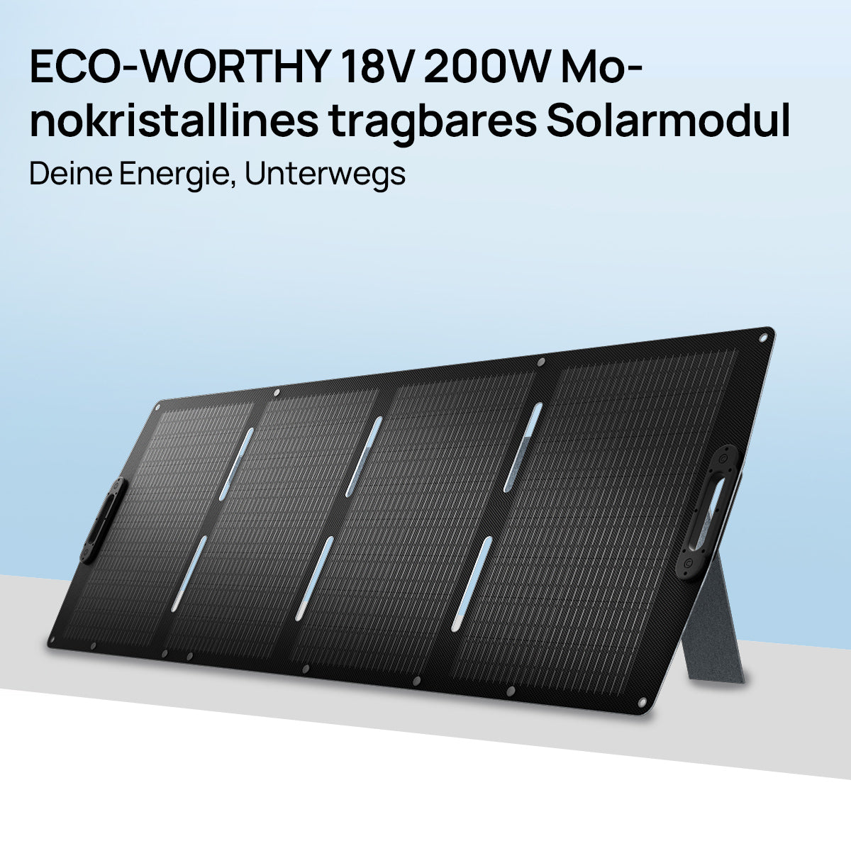 solarpanel camping faltbar ECO-WORTHY 200Wp 24V Faltbares Solarpanel Pro für Camping, RV – eco-worthy-de