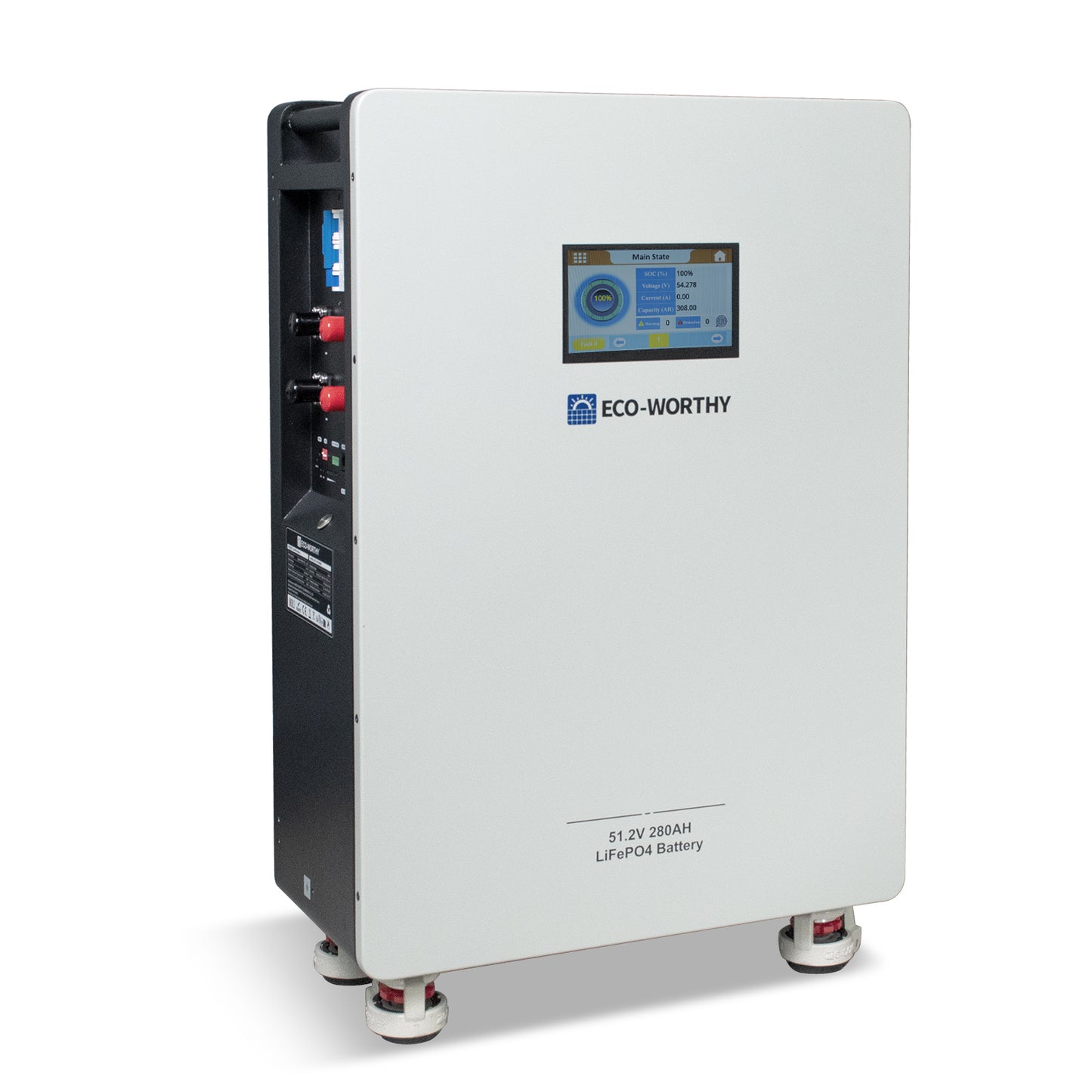 ECO-WORTHY 48V 280Ah LiFePO4 Batterie Solar-Backup-Batterie für Zuhause Wandmontage-1