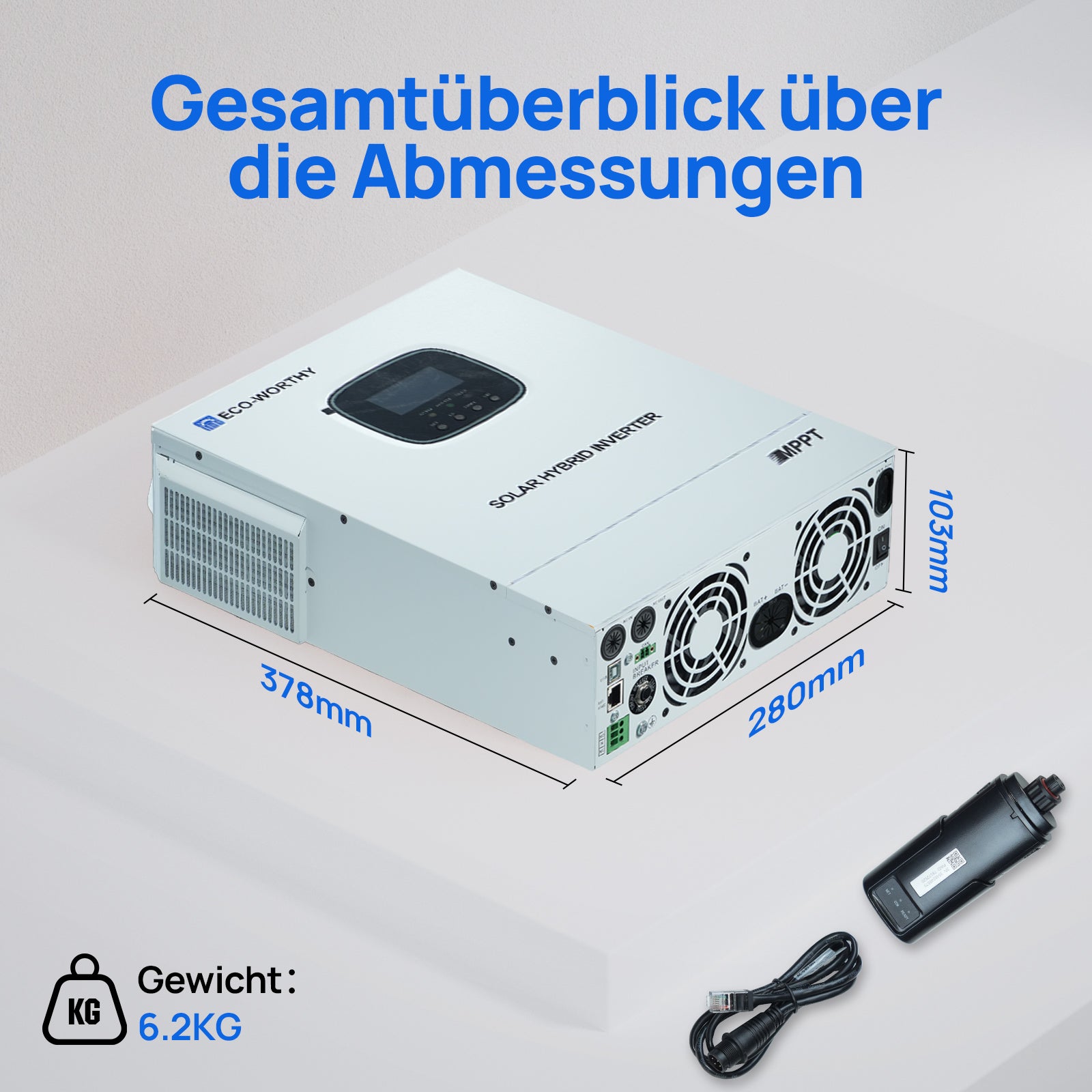48V 3KW Wechselrichter Spezifikationen.