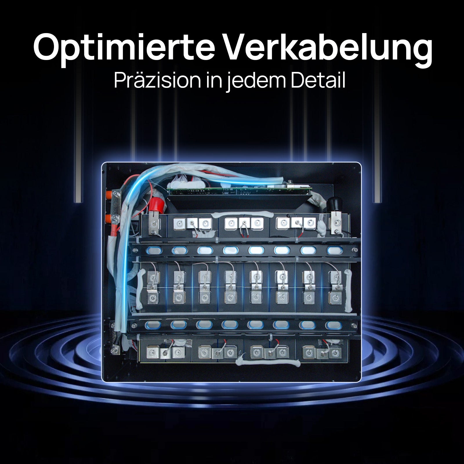 48V 100Ah Server-Rack-Batterie, interne optimierte Verkabelung, jedes Detail ist genau