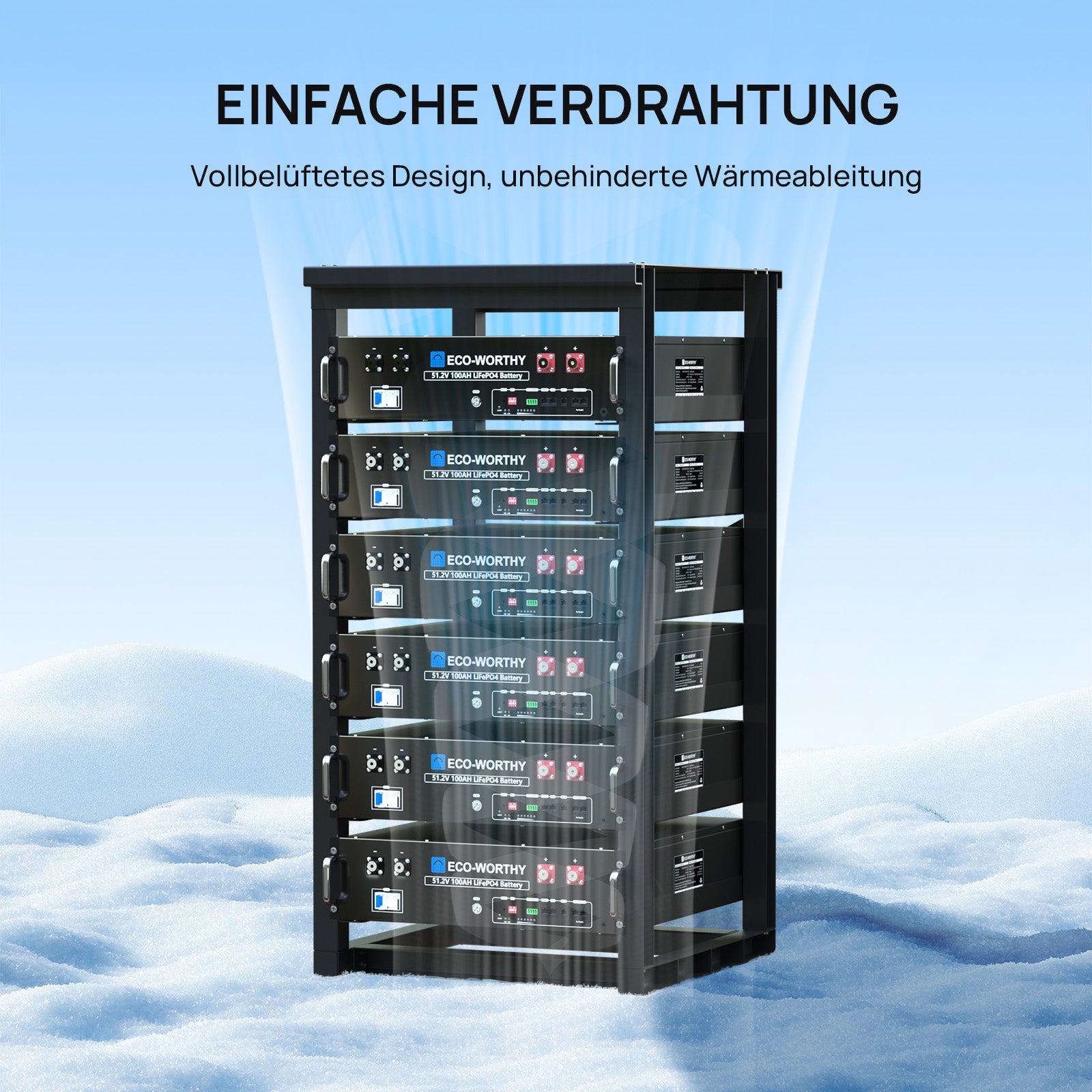 ECO-WORTHY 6-lagiges 19-Zoll-Server-Farm-Rack-8