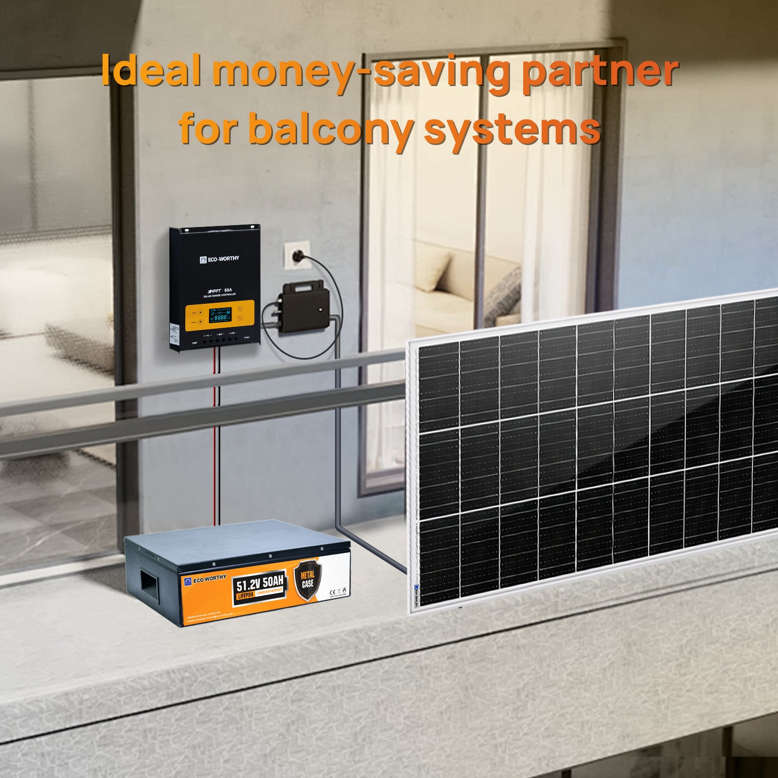 ECO-WORTHY_Balkonkraftwerk_Speicher_48V_50AH_Batterie_mit_60A_MPPT_2_56KWh-8