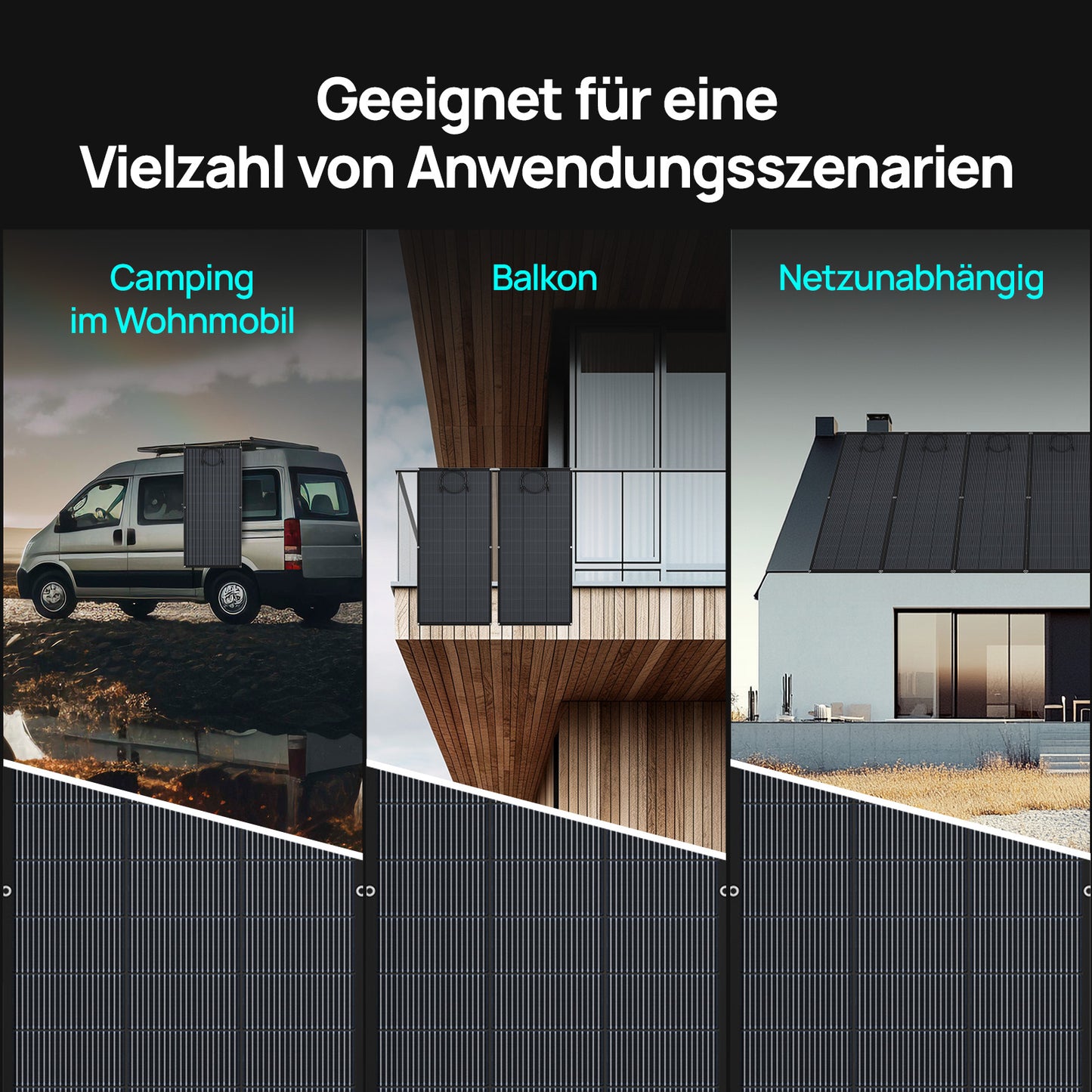 Eco-Worthy 200Wp 24V Flexibles Solarmodul Monokristallin