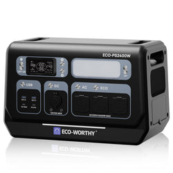 Eco-Worthy 2400W tragbare Powerstation mit 2048Wh Lithiumbatterie