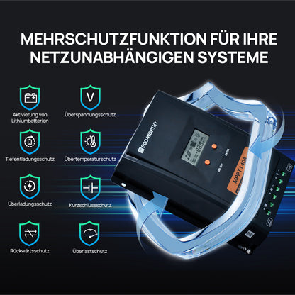 Eco-Worthy 24V 400W Komplettes autarkes Solarsystem