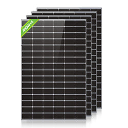 Eco-Worthy 400W*4 1600W N-Typ Monokristall Solarmodul | geeignet für Balkon Solarkraftwerke, netzgekoppelt und netzunabhängig