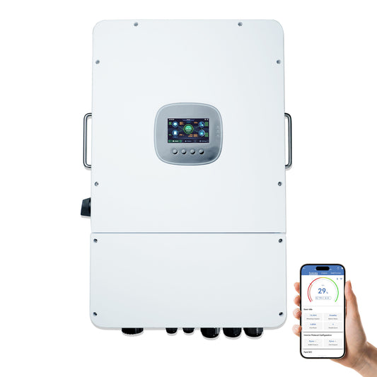 Eco-Worthy 48V 12kW Insel Solar Wechselrichter dreiphasig—48VDC zu 230VAC