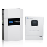 Eco-Worthy Heimspeicher Bündel—48V 100AH Lithium Batterie und 48V 3000W All-in-One-Wechselrichter