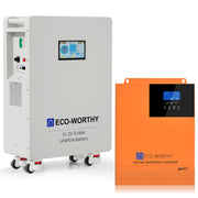 Eco-Worthy Heimspeicher Bündel—48V 314AH Lithium Batterie und 48V 5000W All-in-One-Wechselrichter